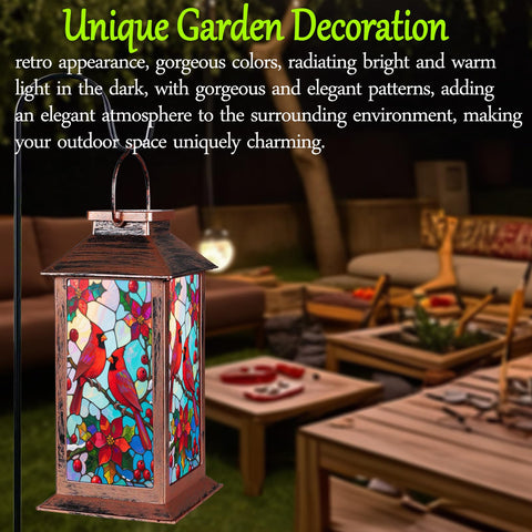 Kaakuuki garden decor lantern glows softly along paths.