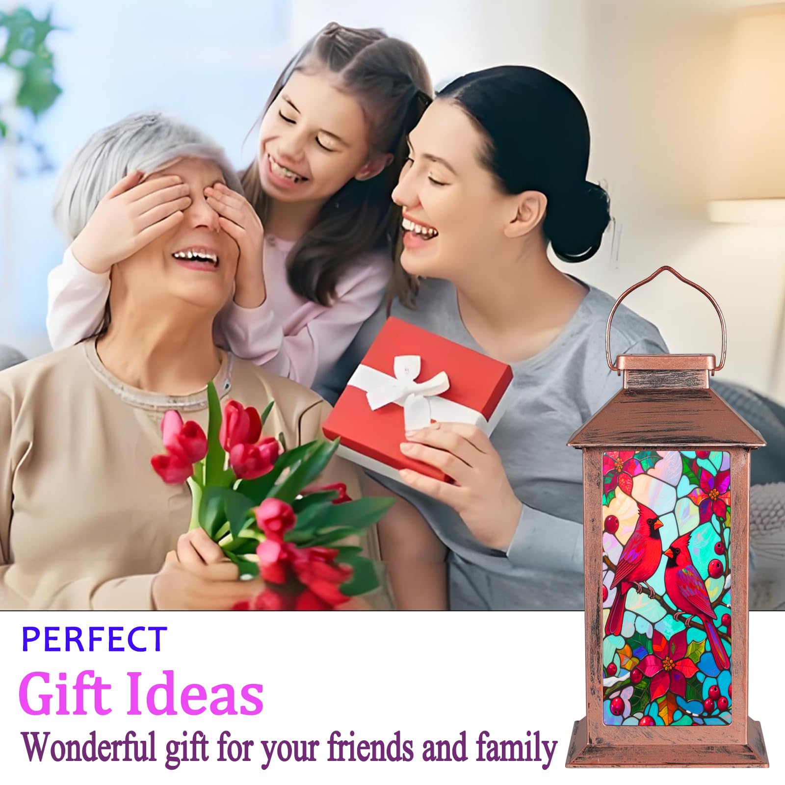 Kaakuuki Cardinal lantern makes a thoughtful gift for garden lovers.
