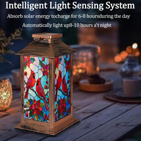 Kaakuuki solar lantern creates decorative light patterns at night.