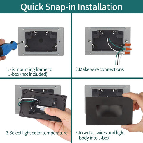 Kadision downward light beam minimizes glare on stairs.