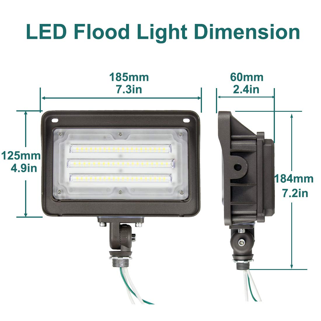 Kadision 6500lm output provides bright exterior illumination while saving energy.