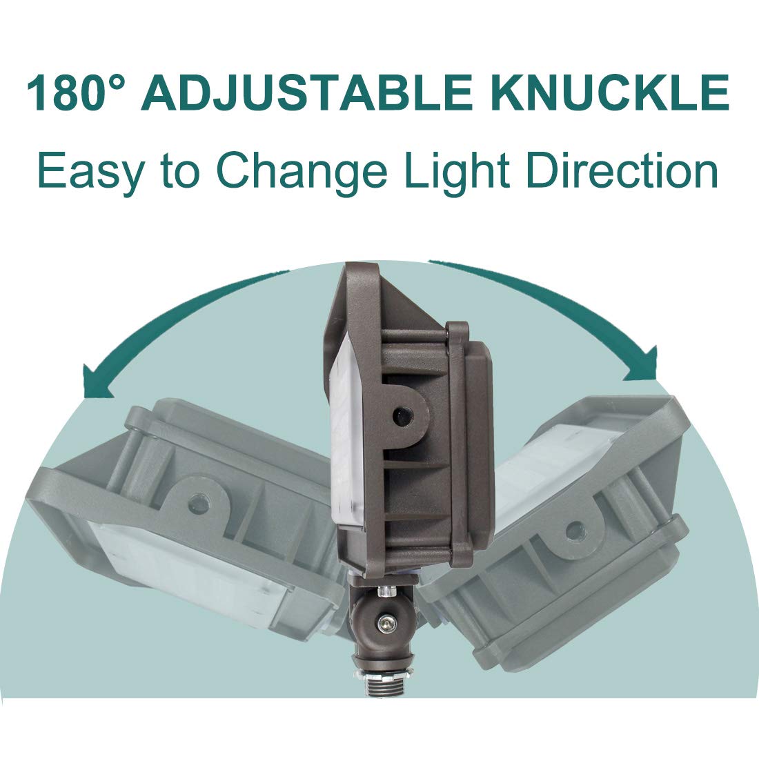 Kadision outdoor flood light featuring durable aluminum construction.