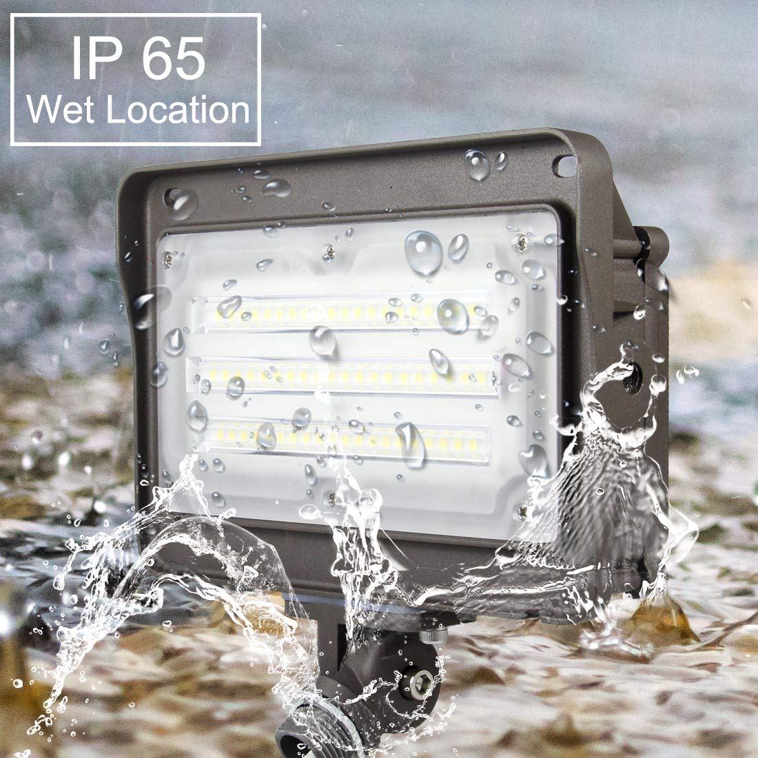 Kadision IP65 waterproof flood light designed for weather resistance.
