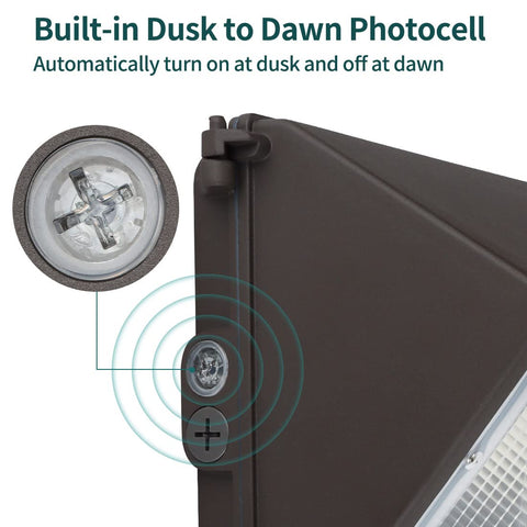Kadision LED Wall Pack installation on a wall with weatherproof housing.