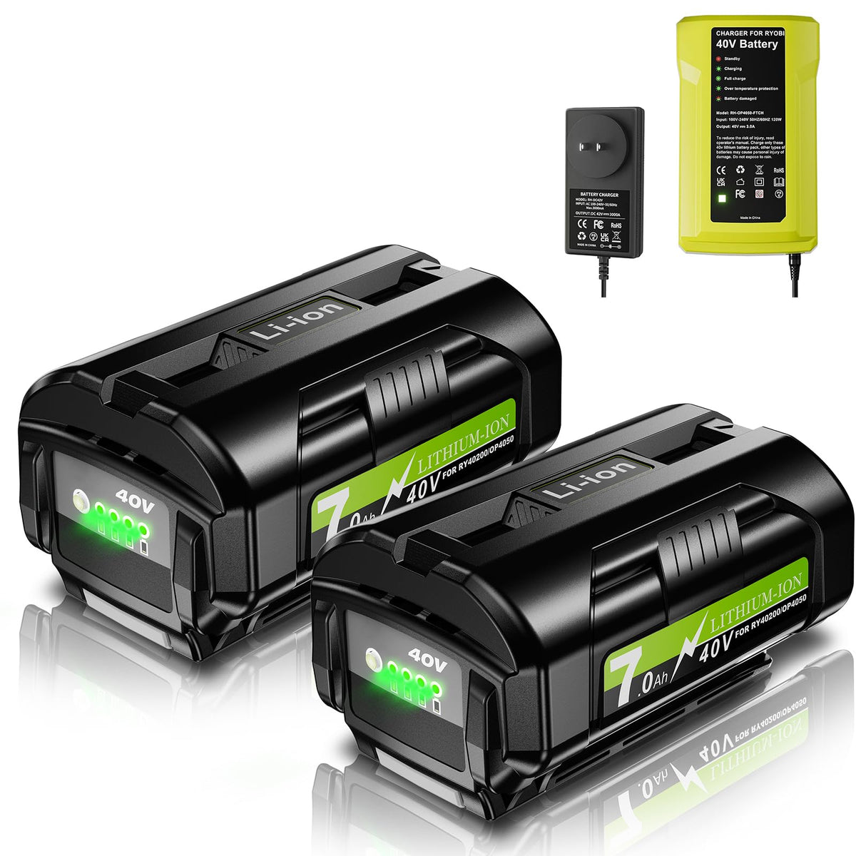Kaejil 2Pack 7.0Ah battery delivers extended runtime for Ryobi 40V tools