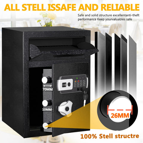 KAER wall-mountable depository safe for discreet placement