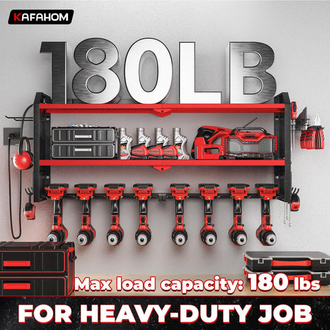 KAFAHOM eight-slot drill holder for efficient workspace