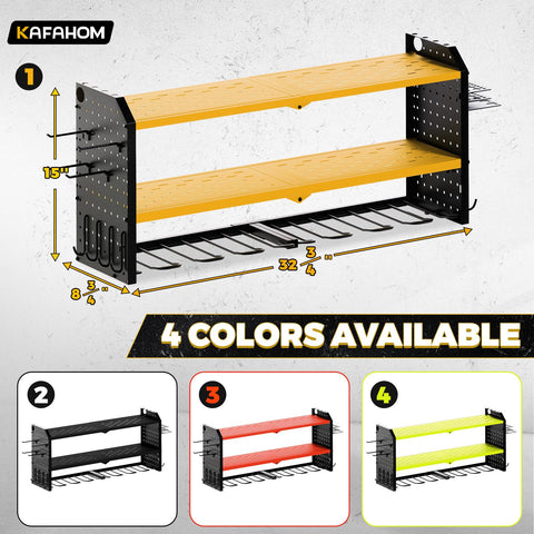KAFAHOM wall mount compatible with studs or concrete for easy installation.
