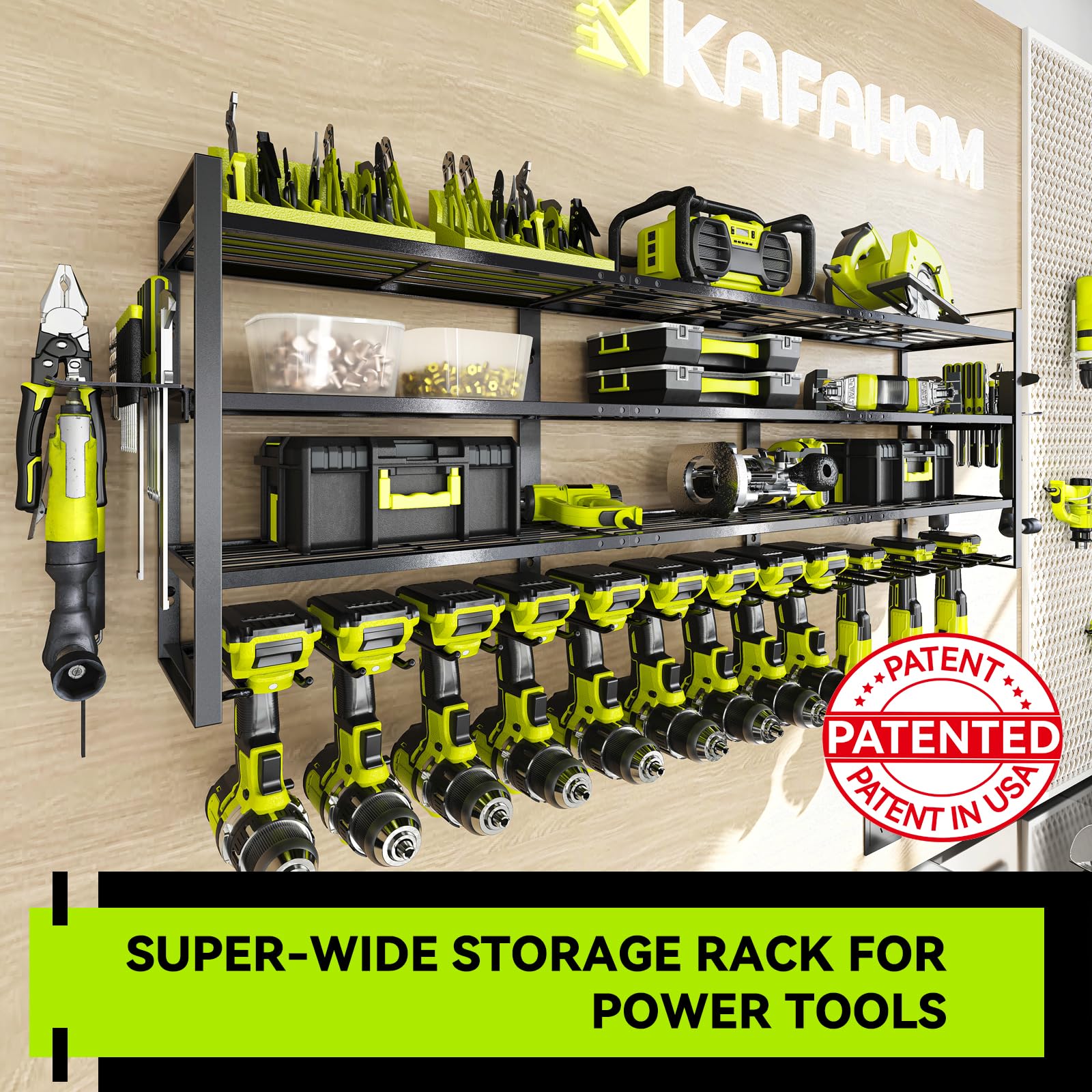 KAFAHOM workshop setup in action shows organized efficiency with tools stored.