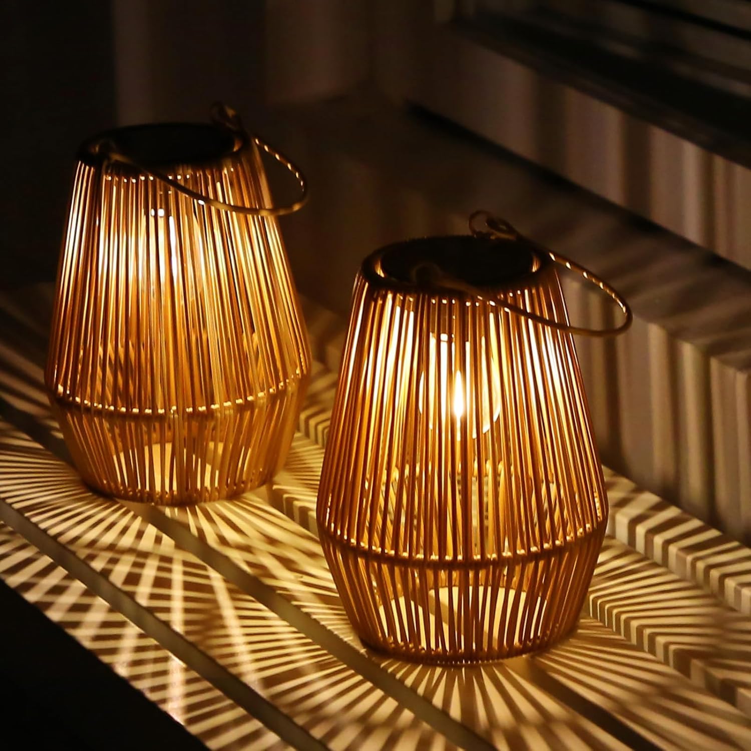 KagoLing porch lanterns brighten entryways and tree areas with warm inviting light