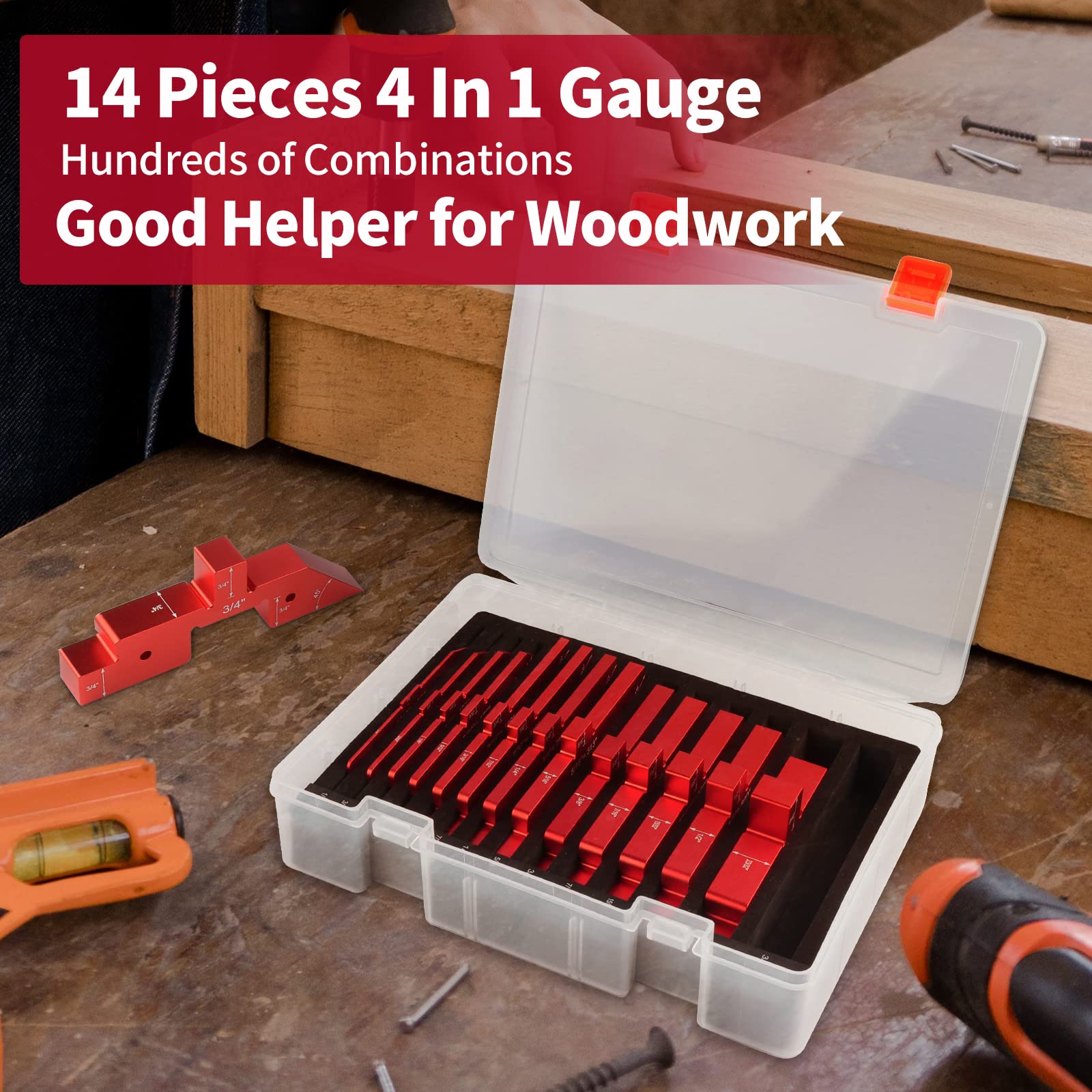 KAGYIFLY height, depth and angle gauges consolidated in one compact tool