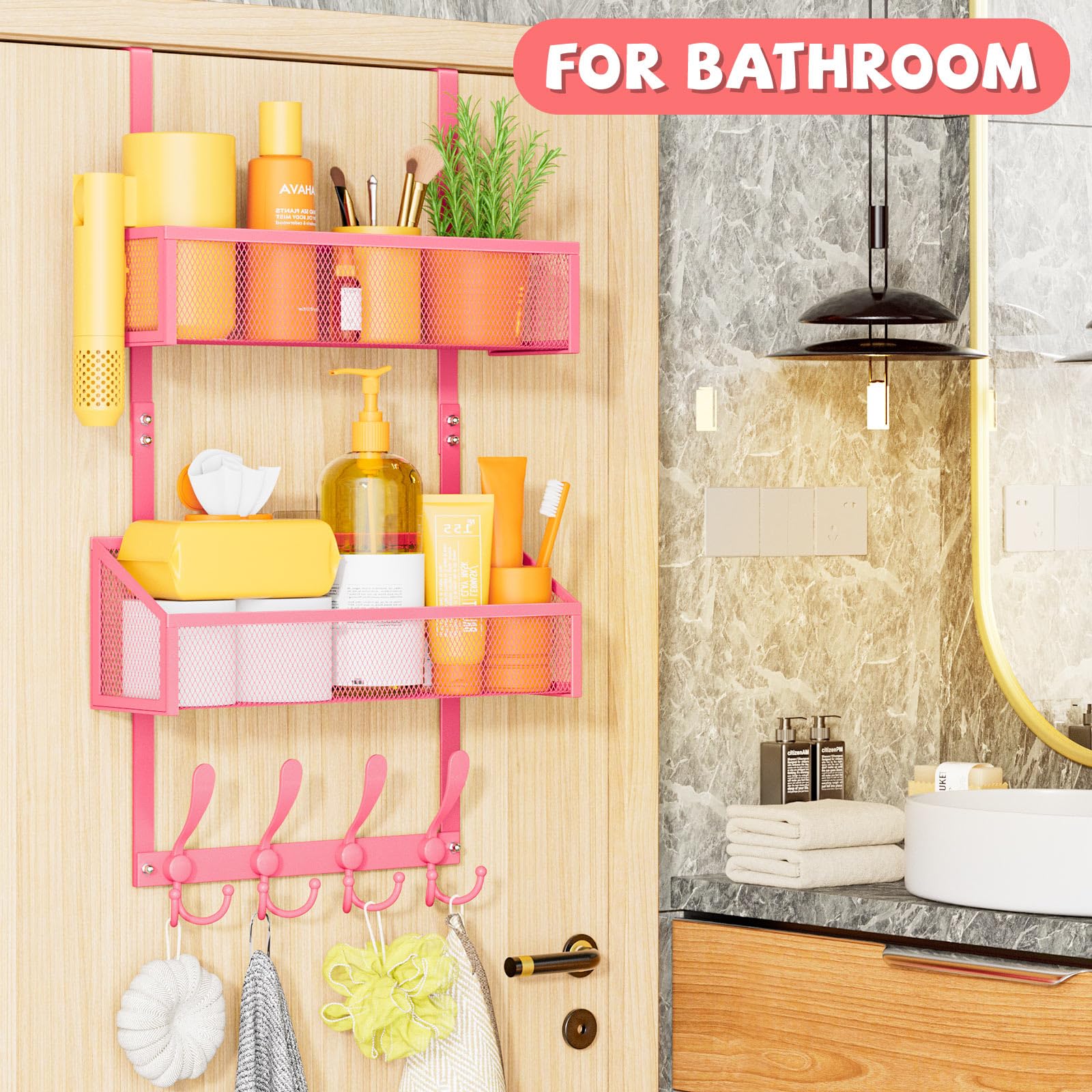 Kaiferty towel rack saves counter space and simplifies daily routines.