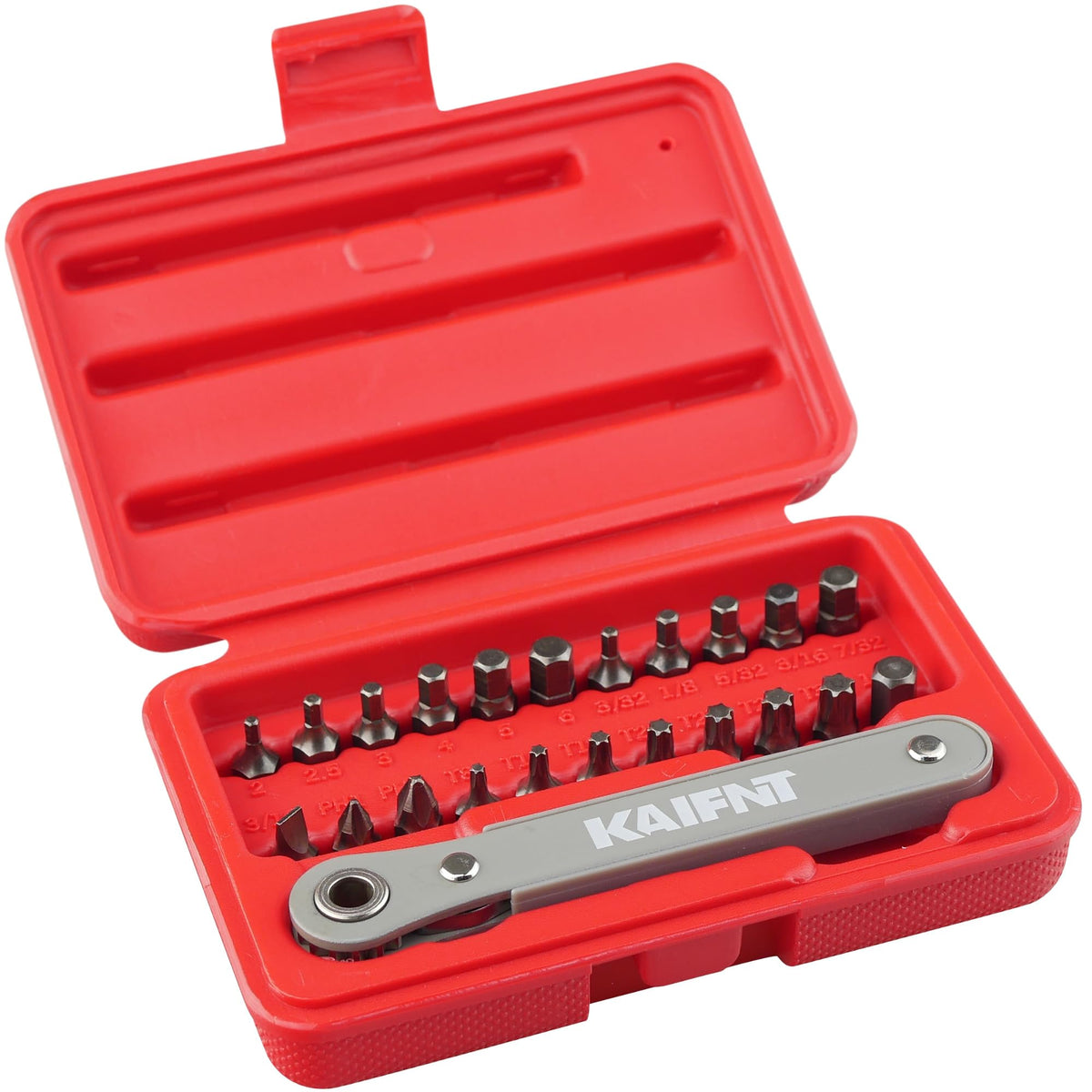 KAIFNT K451 ultra low profile bit set close-up for tight-space access.
