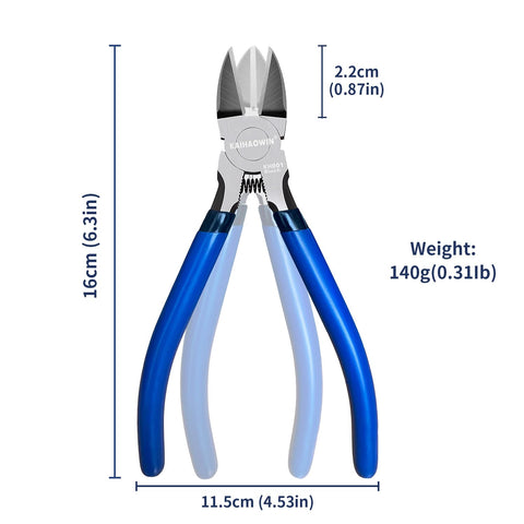 KAIHAOWIN 10-pack wire cutters pack shown for convenient storage and multi-project use.