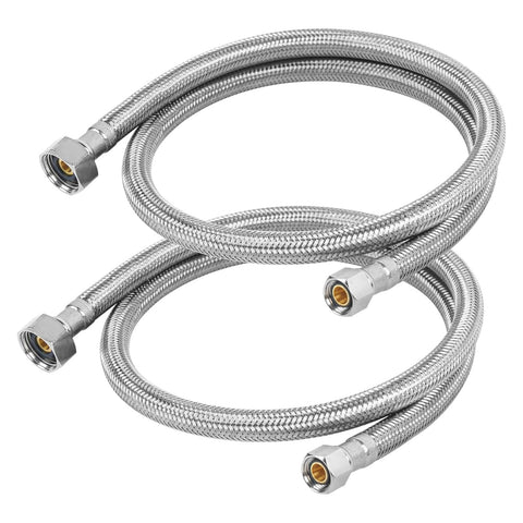 KAINGA 36in braided stainless faucet supply line for durable kitchen and bath connections