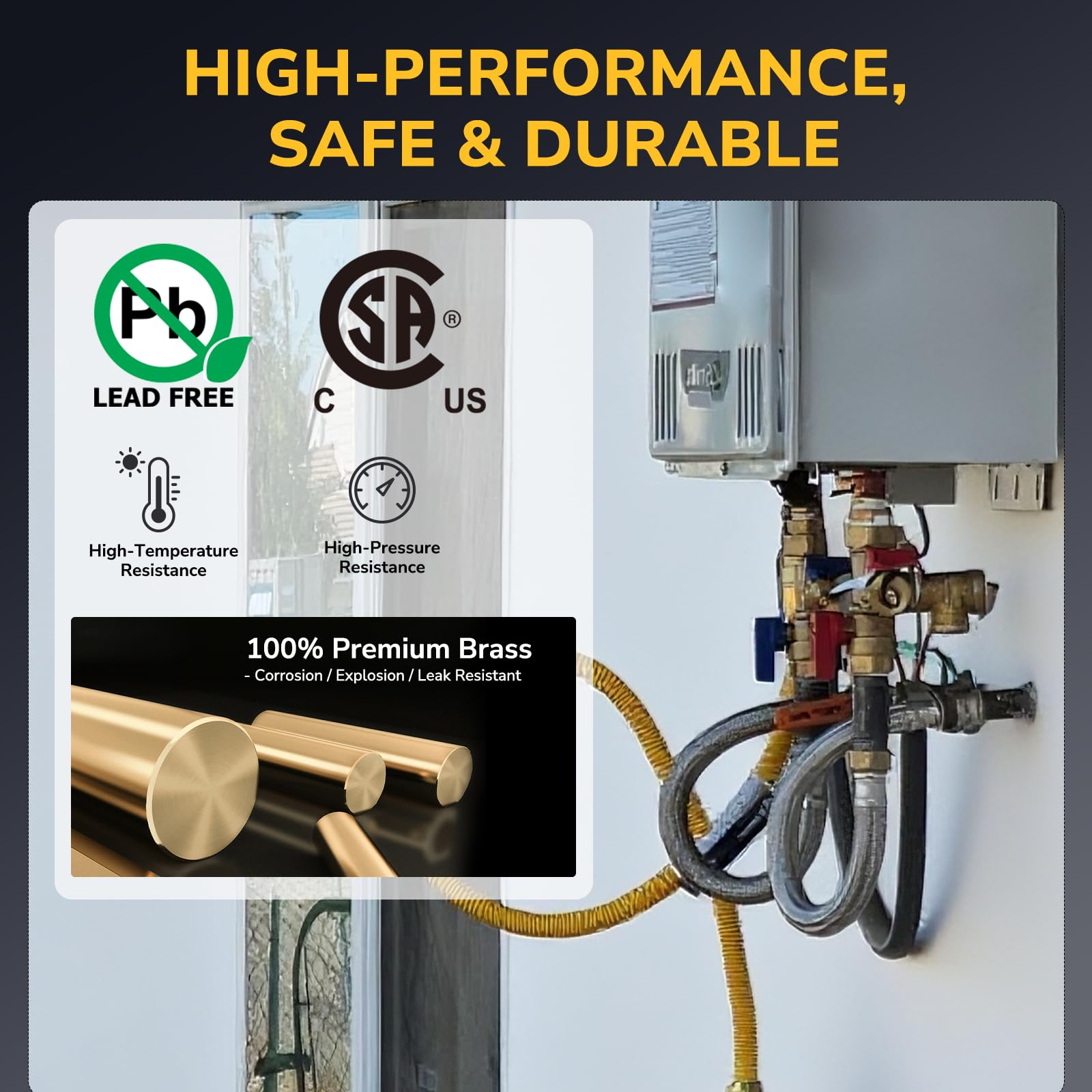 KAINGA brass drain cap for efficient drainage during maintenance