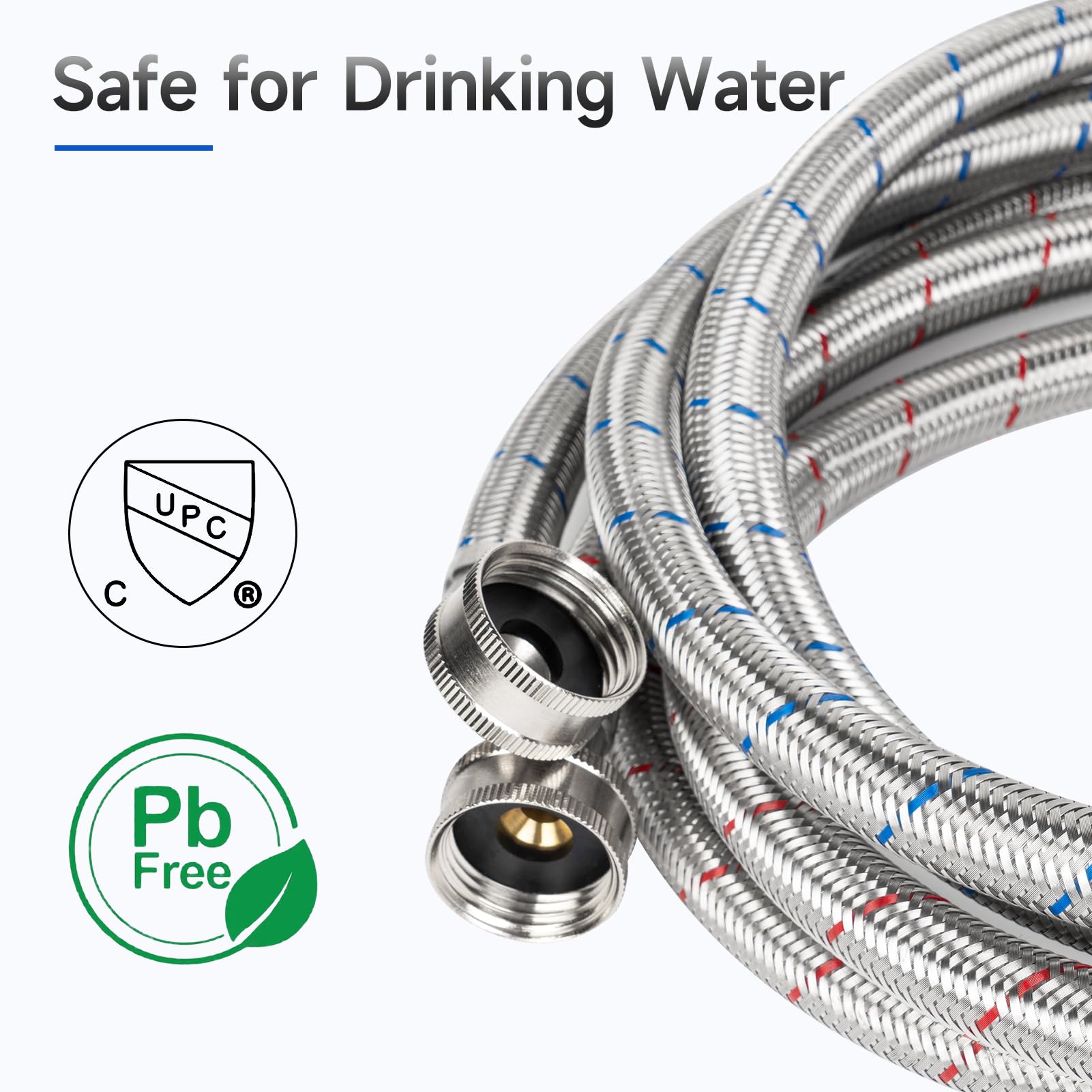 KAINGA potable-water-certified hose ensures safe water supply.