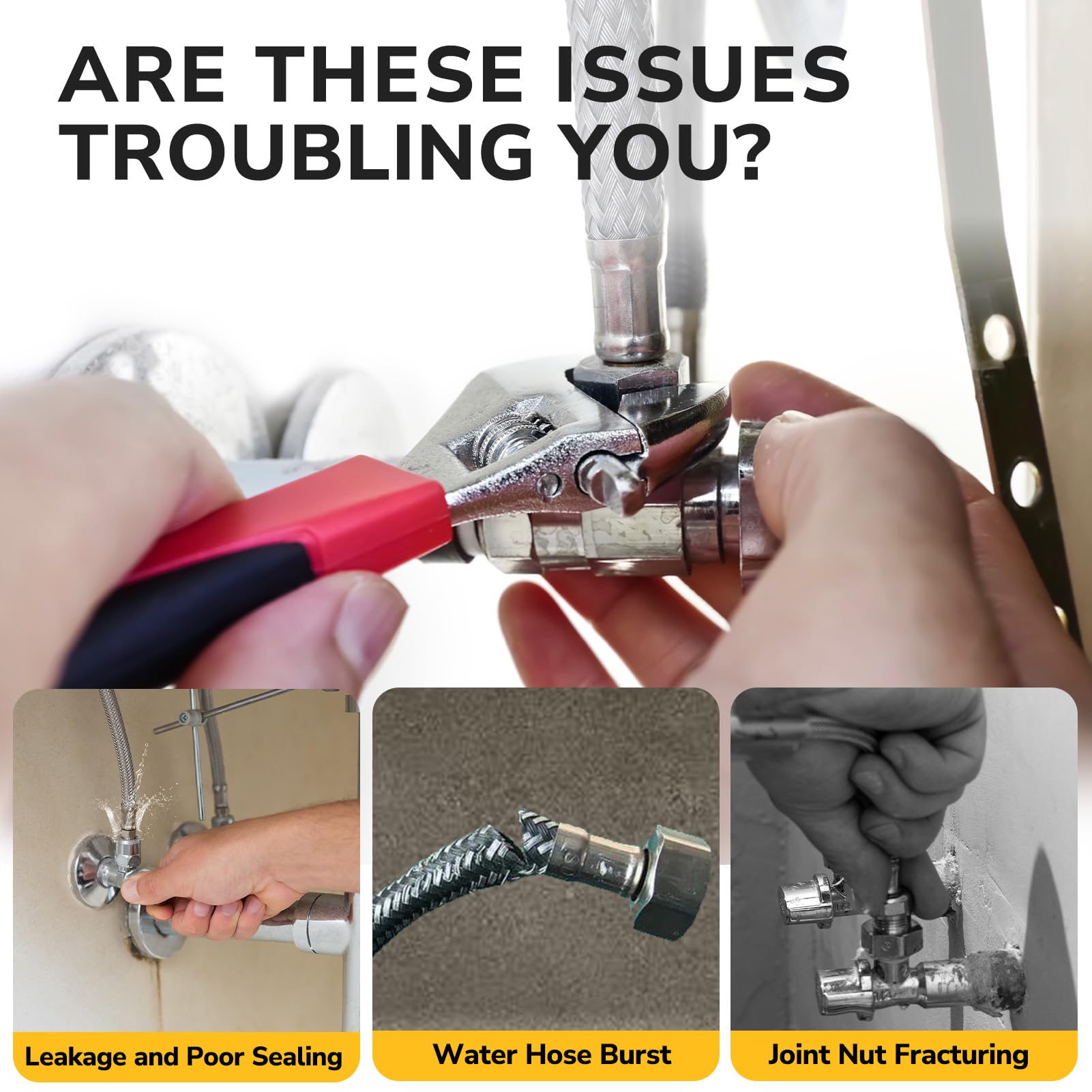 KAINGA two pack faucet hoses for dual sinks
