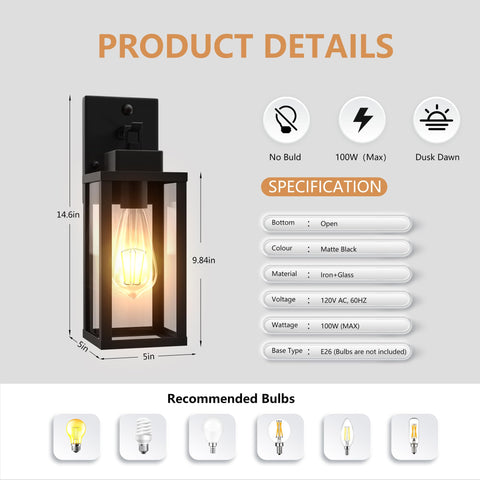 Kainozoic front door porch light ready for quick installation with included hardware