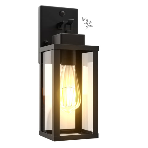Kainozoic motion sensor dawn-to-dusk outdoor light bathing the porch in soft glow for safer entry