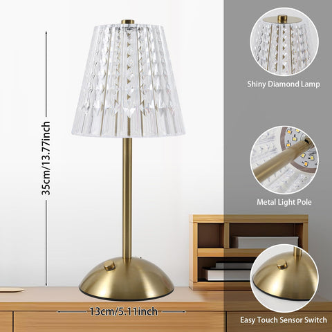 KAIOLED cordless lamp with easy touch dimming for effortless brightness control