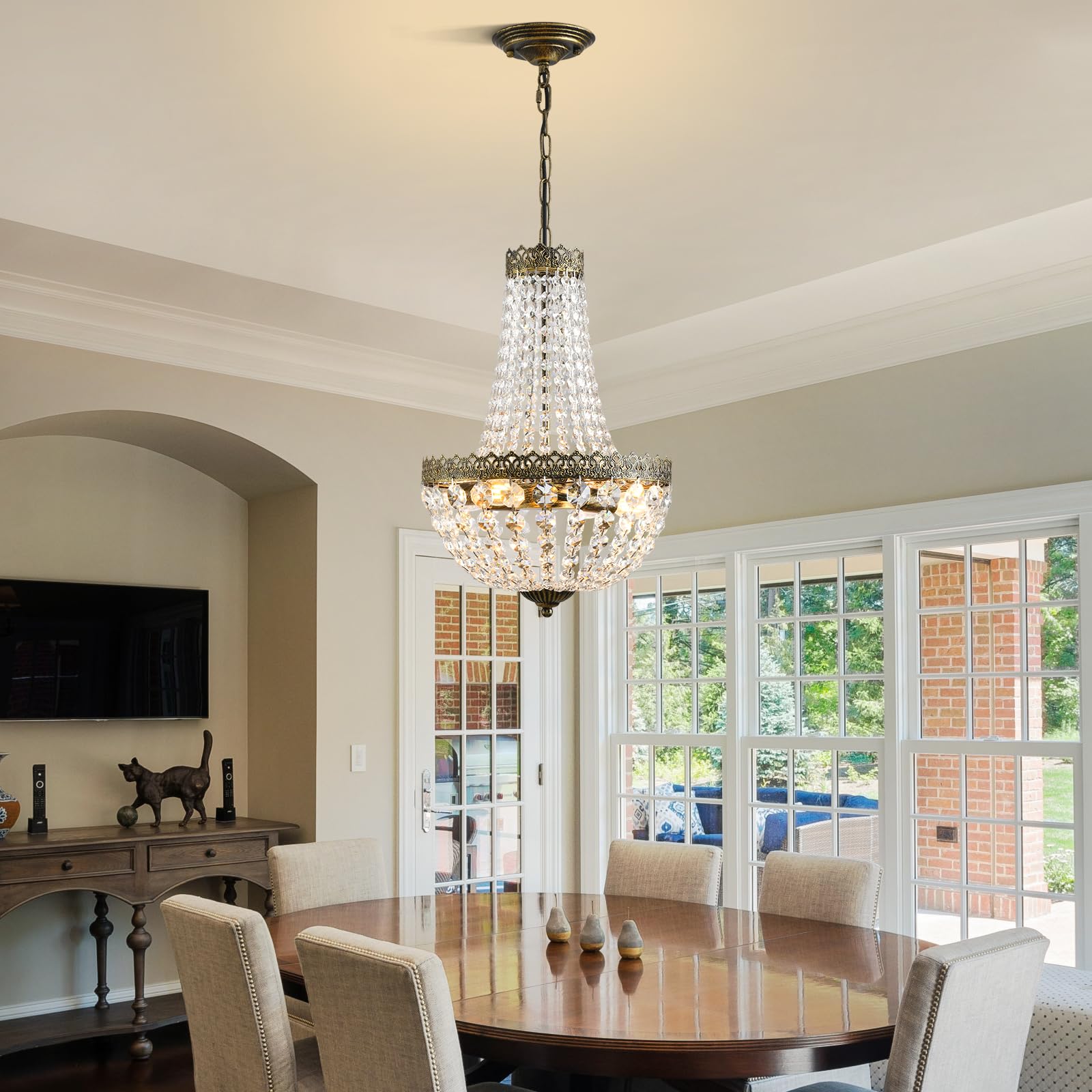 KAIQI adjustable hanging chain for flexible ceiling height.