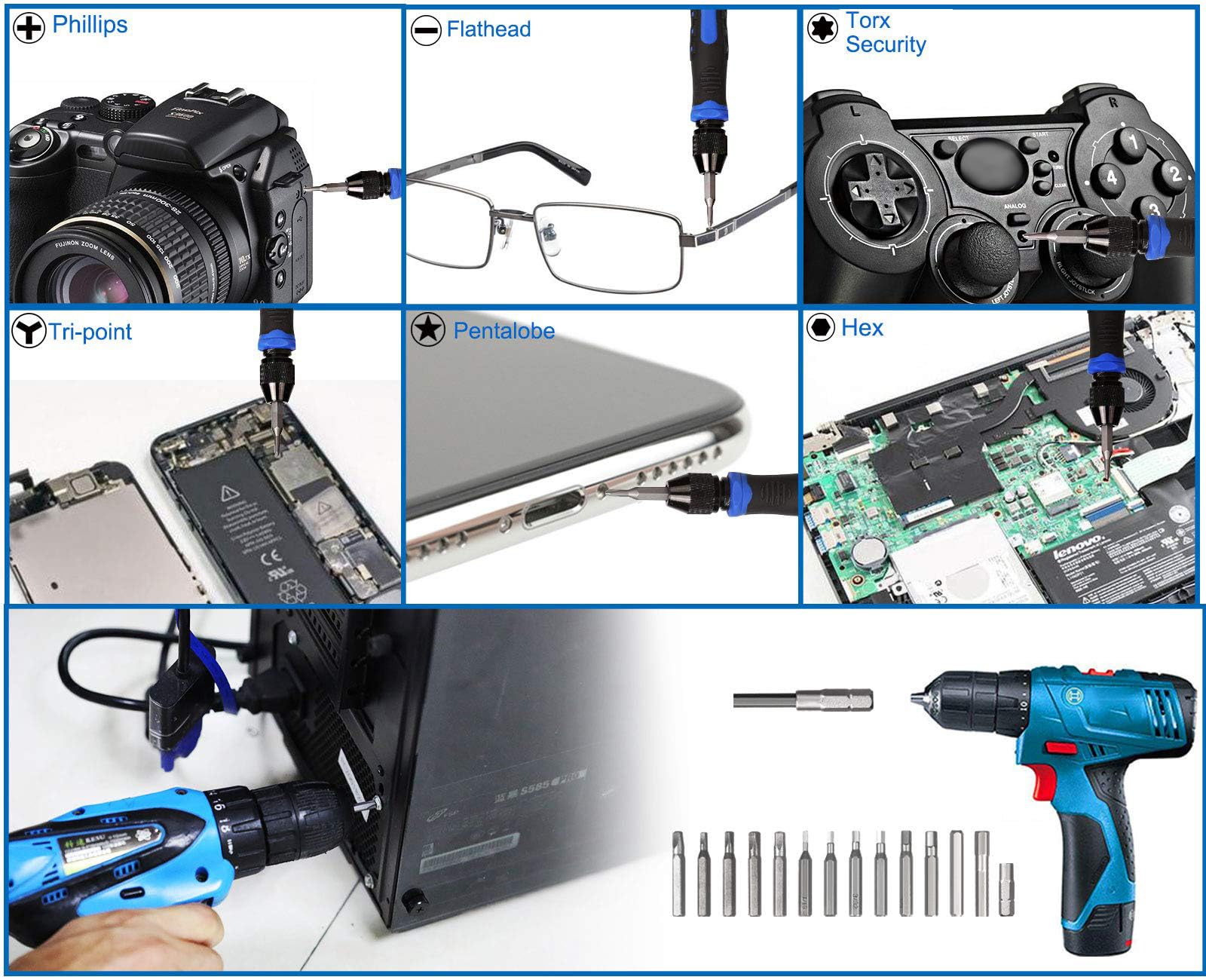 Kaisi 136 in 1 anti-static wrist band used during electronics work