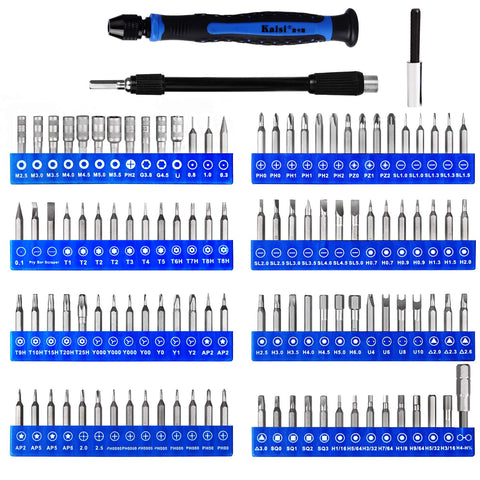 Kaisi 136 in 1 bits set with diverse bit types for electronics