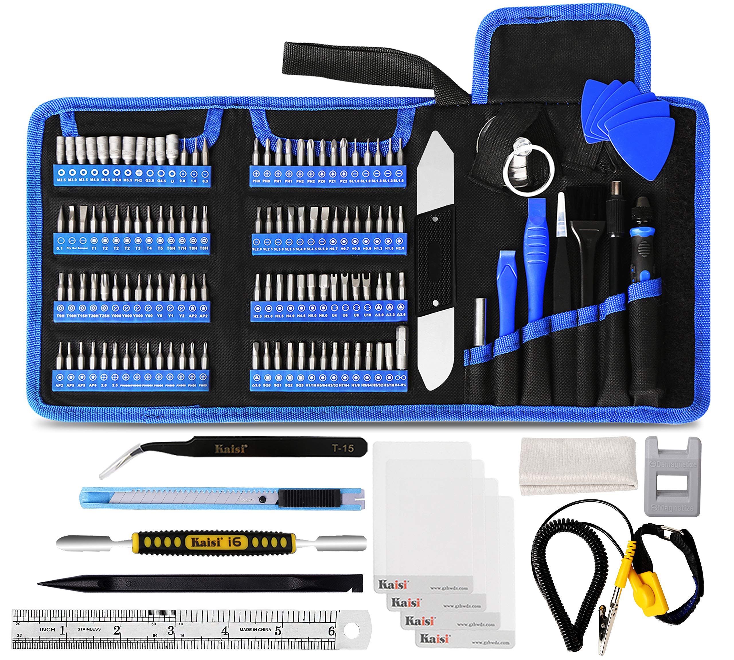 Kaisi 136 in 1 tool kit case showing organized components for portable repairs