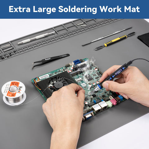 Kaisi mat withstands up to 932°F for soldering operations.