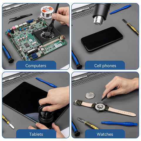 Kaisi mat easy-clean surface for quick maintenance after soldering.