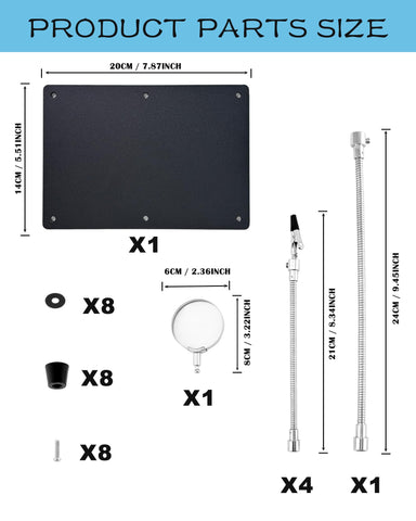 Kaisiking four gooseneck arms offer versatile positioning.