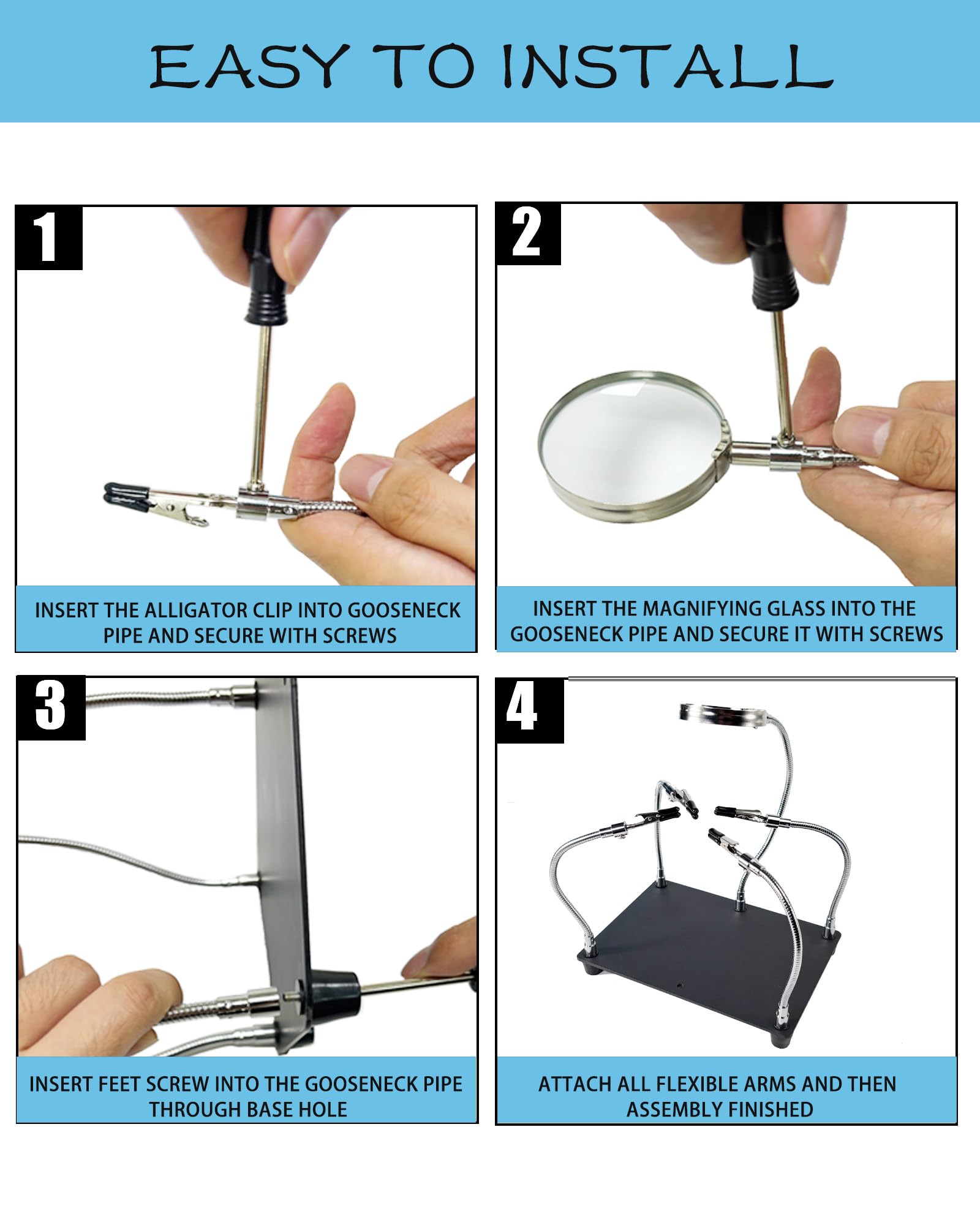Kaisiking heavy base provides stable support to prevent tipping.