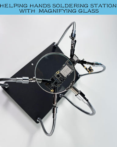 Kaisiking 2.5x magnifying glass highlights tiny details for electronics.