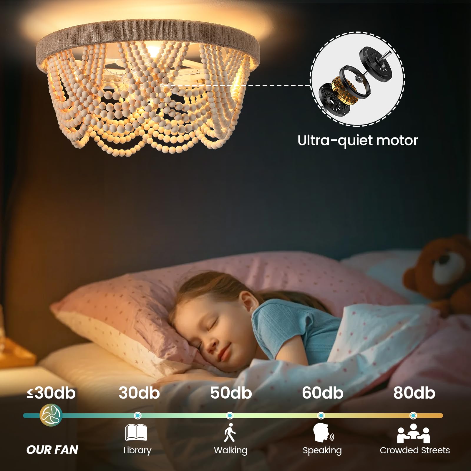 KAISITE compact semi-flush 20x20x10 design for small rooms.