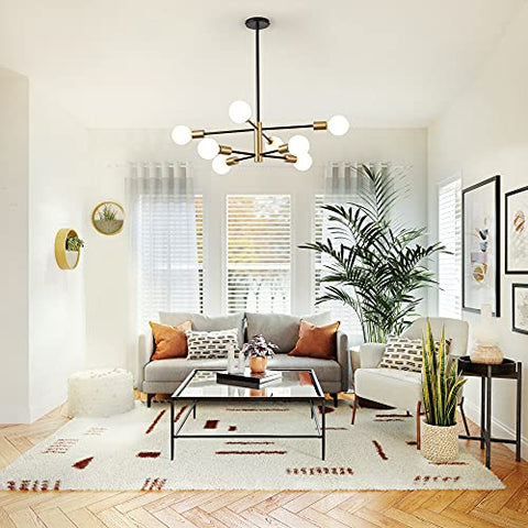 KAISITE foyer sputnik chandelier creates welcoming entry lighting