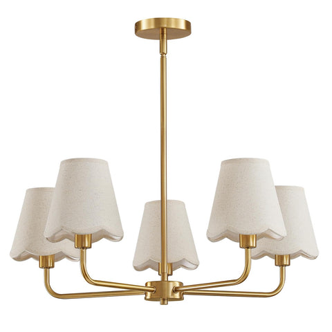 KAISITE gold chandelier arm assembly shows durable construction for easy mounting.