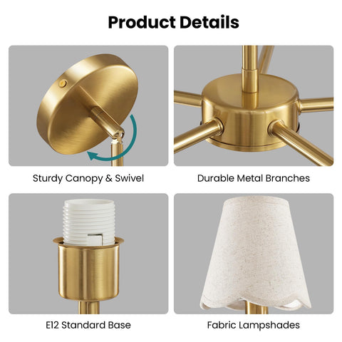 KAISITE gold finish aluminum body emphasizes rust resistance and durability.