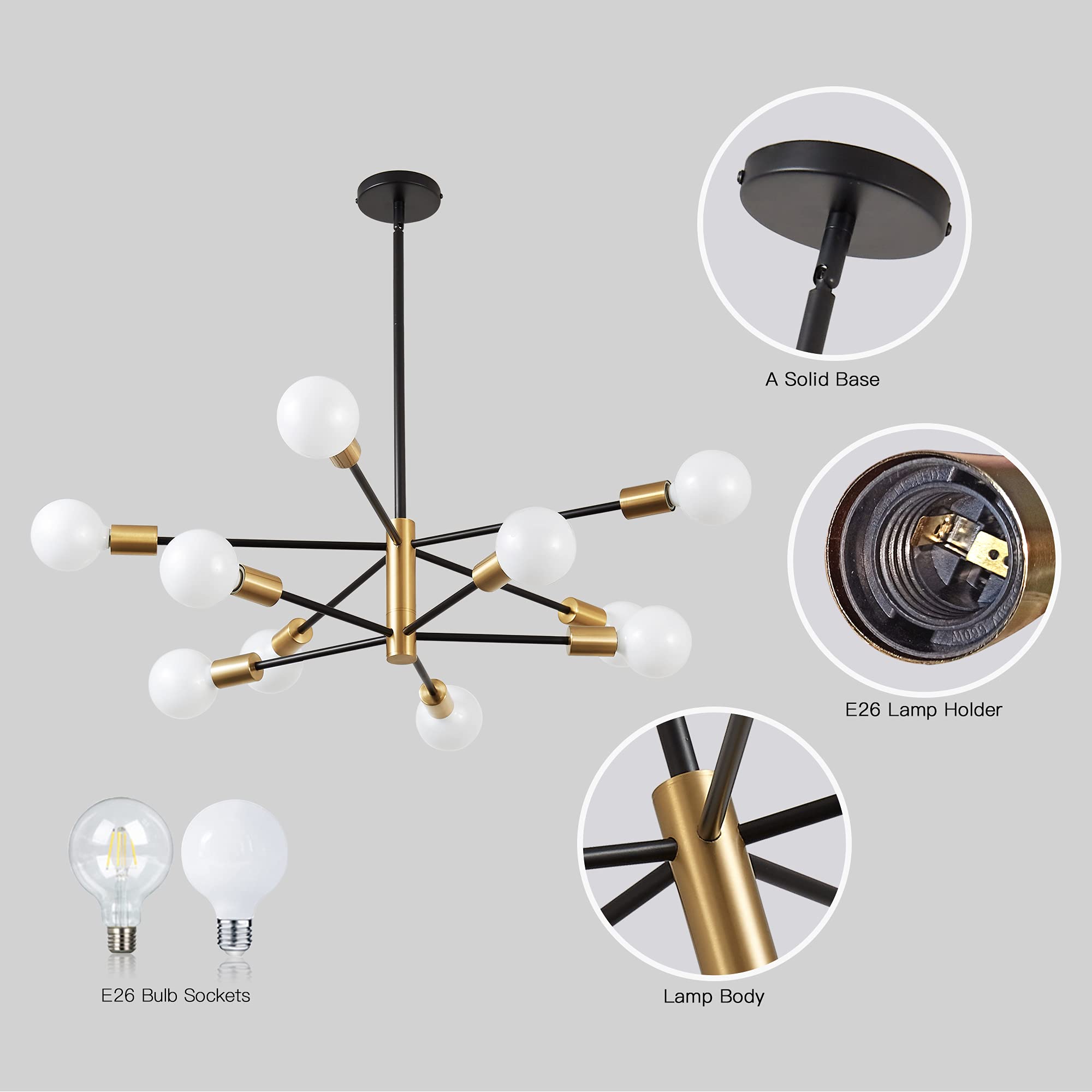KAISITE UL certified dining chandelier emphasizing safety and durability
