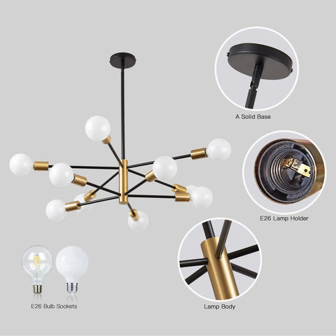 KAISITE UL certified dining chandelier emphasizing safety and durability