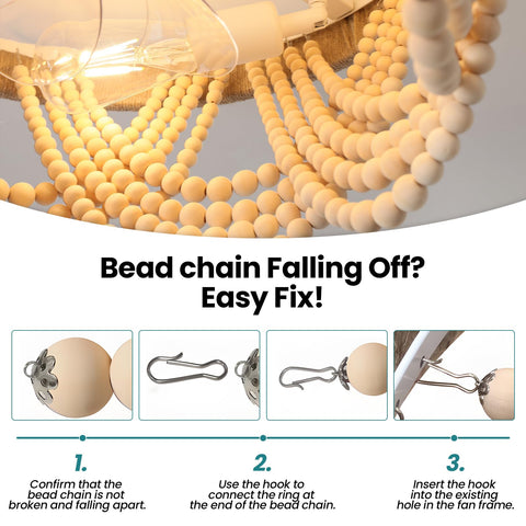 KAISITE wood beads and jute wrap on the base for artisanal charm.
