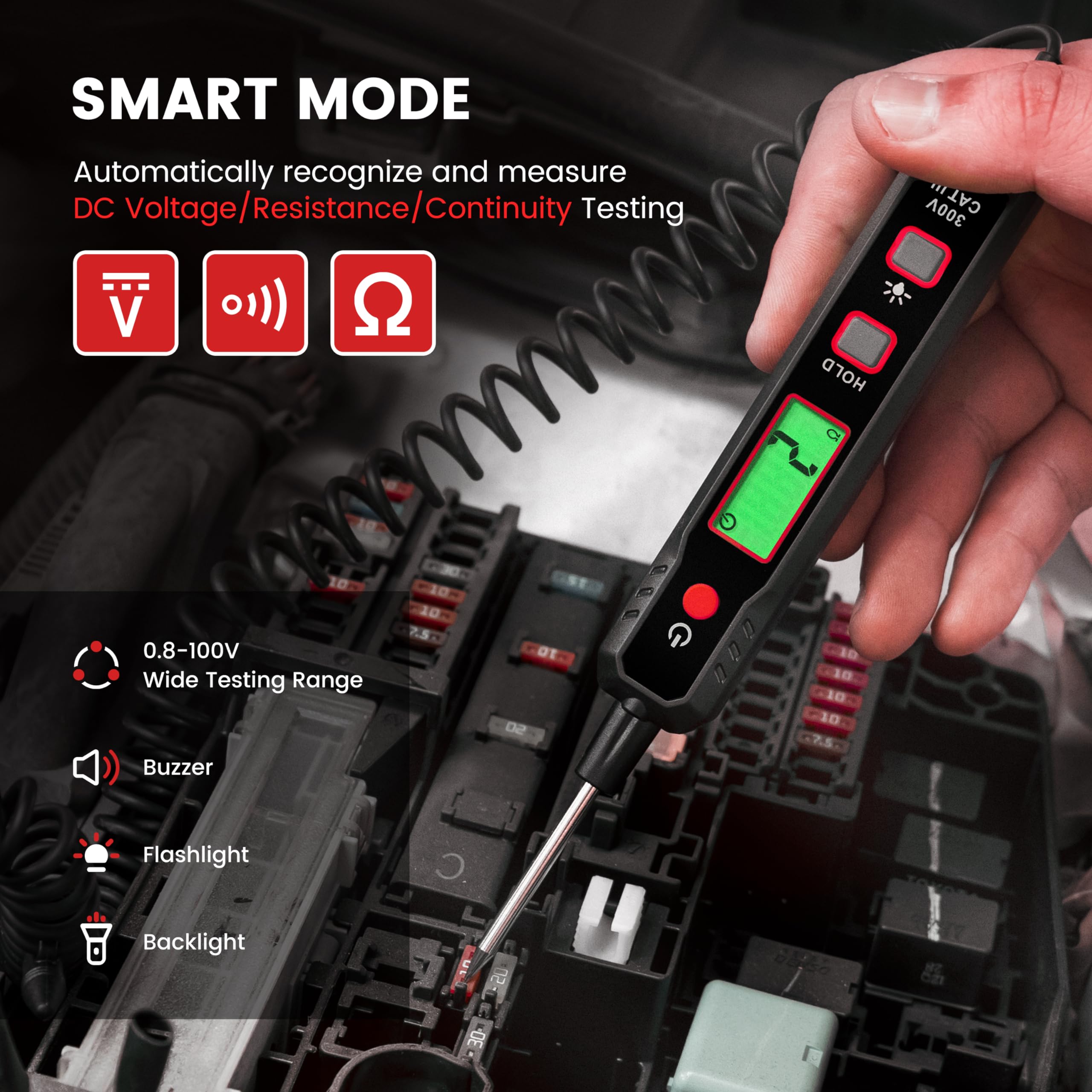 KAIWEETS buzzer continuity alert provides audible feedback during tests