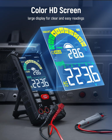 KAIWEETS DMM automatic mode selects optimal ranges for fast testing.