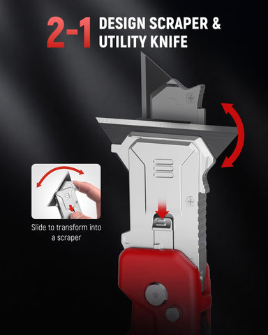 KAIWEETS folding box cutter with retractable blade for safe use.