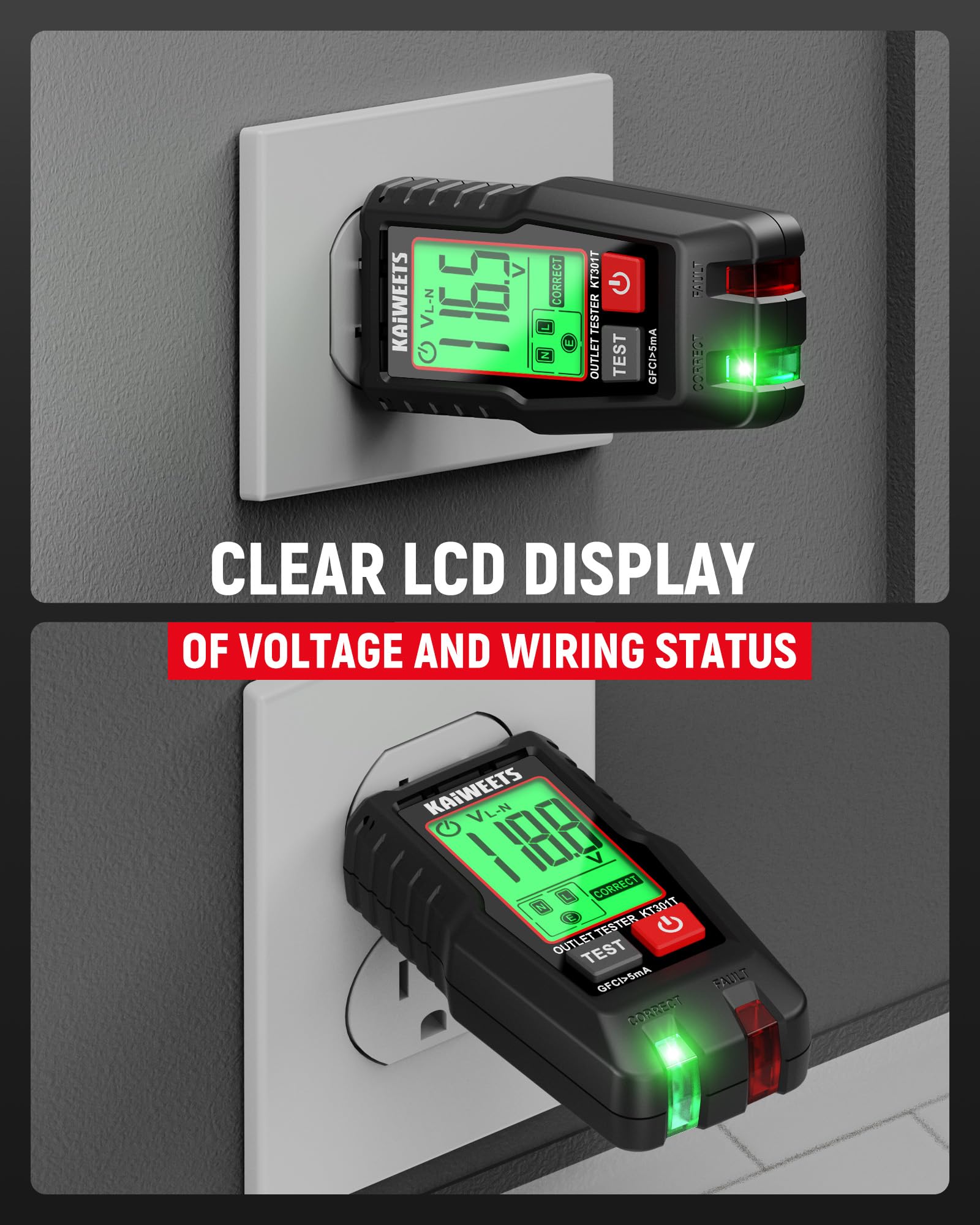 CAT II 300V safety certification for safe testing.