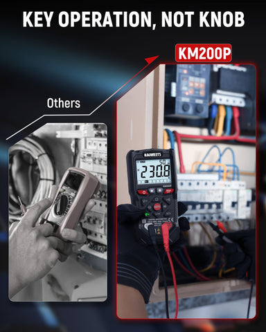 KM200P back cover highlights rugged housing for field use