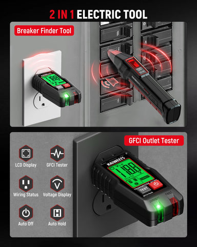 Kaiweets KT301 wiring status LEDs for fast diagnostics.