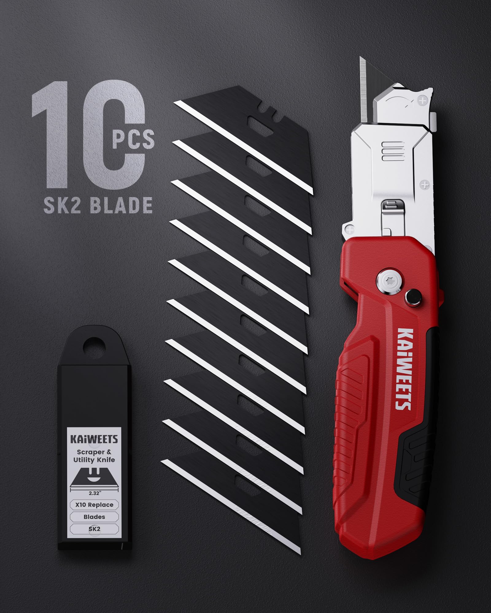 KAIWEETS SK2 blades 13-pack for versatile material cutting.