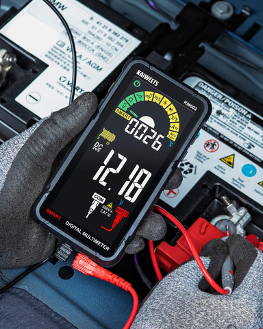 KAIWEETS smart multimeter test leads and case keep tools organized.