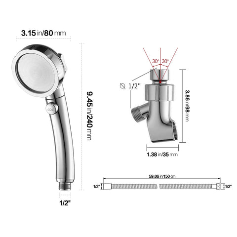 KAIYING adjustable angle bracket and hose connection for flexible mounting